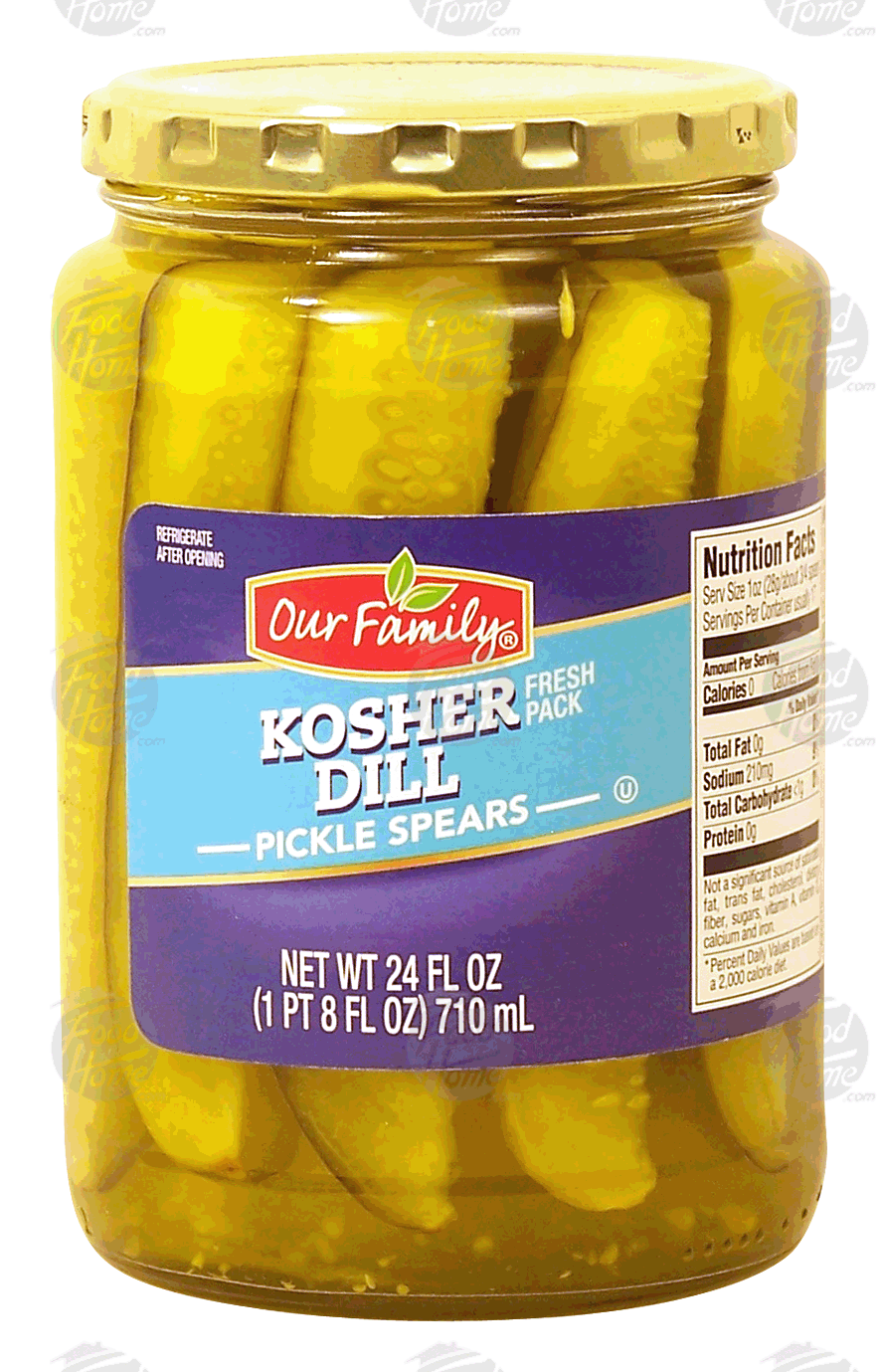 Our Family  kosher dill, pickle spears Full-Size Picture